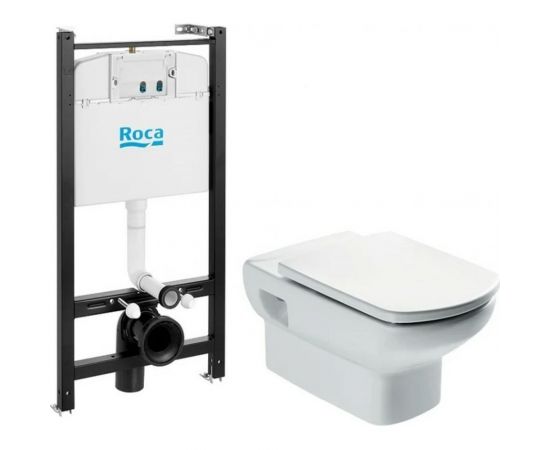 Унитаз Roca ПЭК DAMA SENSO NEW тонкое, сиденье с микролифтом, инсталляция 00066647 