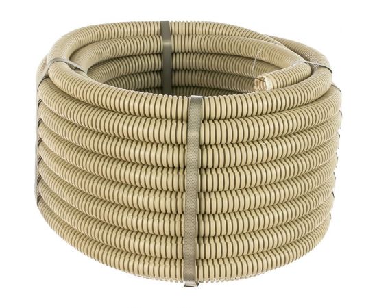 Гофрированная труба ЭРА ПВХ серый d 25мм с зонд. легкая 20м Б0042998 