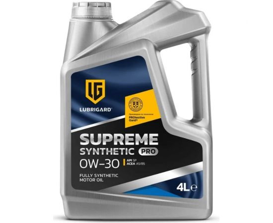 Моторное масло lubrigard SUPREME SYNTHETIC PRO 0W-30 4л LGPSPMS030CH16 