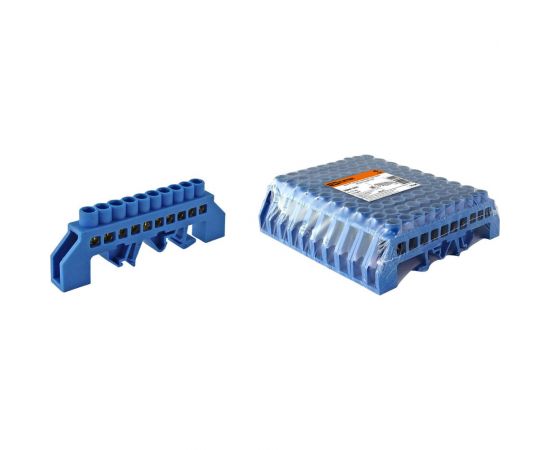 Шина TDM N нулевая в изоляторе на DIN-рейку 8x12мм 10 групп SQ0801-0078 