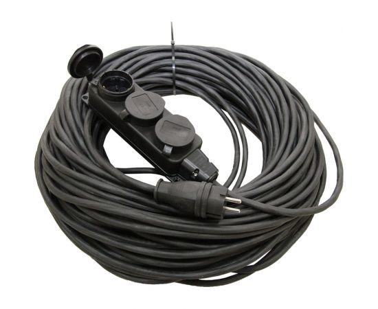 Удлинитель-шнур TDM силовой каучук УШз16-103 IP44 3 гнезда с/з, 10м КГ 3х1,5 SQ1302-0346 