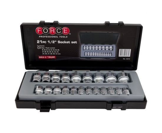 Набор головок 1/2" 21 шт. FORCE 4212 