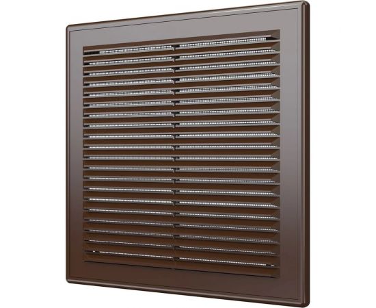 Решетка вентиляционная вытяжная 2525Р (249x249 мм; АБС; коричневая) ERA 233-138 