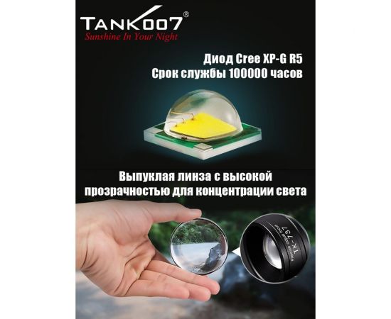 Светодиодный фонарь с комплектацией TANK007 TK737R5 – изображение 2