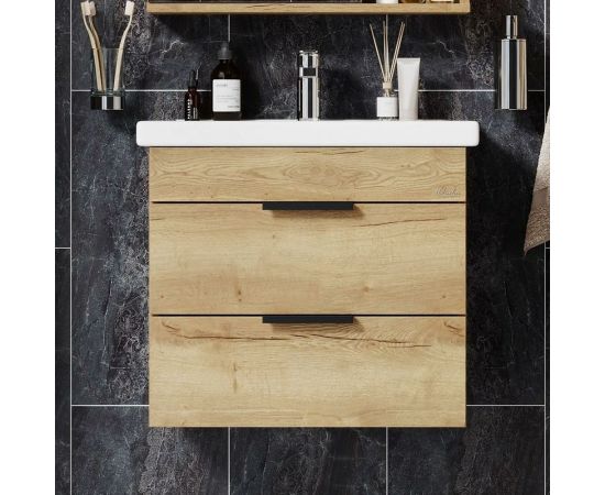 Подвесная тумба с раковиной Onika ЛЕГРАН 60.13 дуб галифакс ver.COMO 106142 – изображение 7