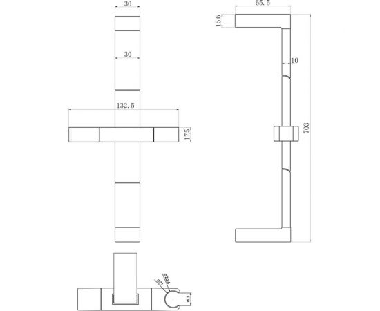 Штанга для душа OLIVES KD06 – изображение 2