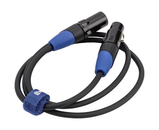 Межблочный балансный кабель PROCAST cable XLR m/XLR f.1 XLR m/XLR f, длина 1m, черный НФ-00000419 – изображение 4