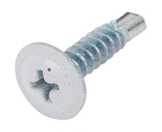 Саморез с прессшайбой Качественный крепеж белая 4,2х19 сверло 250 шт 0300179 КЧ – изображение 4