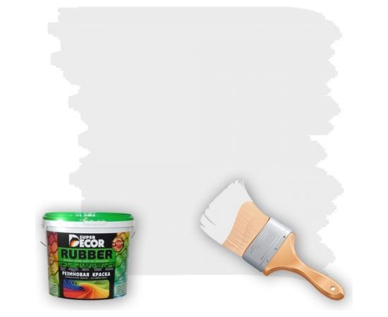 Резиновая краска SUPER DECOR 00 белоснежная, 3 кг 4630024700059 – изображение 2