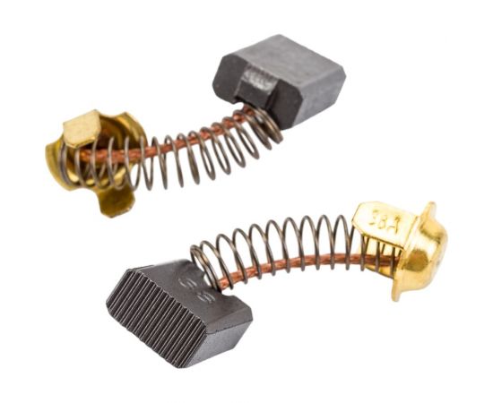 Комплект угольных щеток для электроинструмента Hitachi (пружина, пятак-уши), 7x13x17 мм, 2 шт COFRA SDH-34640 – изображение 3