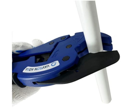 Ножницы-труборез Vavilon Aqua для резки пластиковых труб 16-42мм, полуавтомат резиновая ручка VA/Type-2 – изображение 3