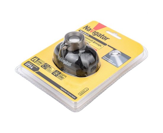 Фонарь Navigator, NPT-H06-3AAA, налобный, CREE, 1LEDx5Вт, 3 режима, фокус 94913 – изображение 3