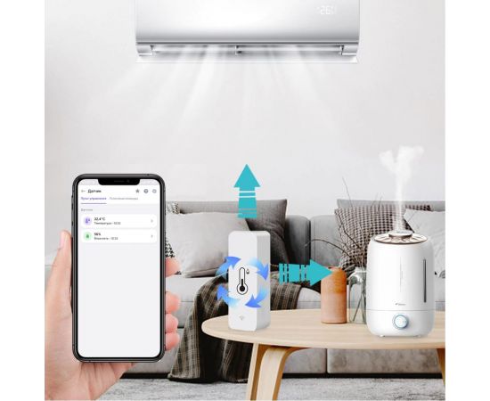 Умный Wi-Fi датчик температуры и влажности Roximo SWTH01 – изображение 3