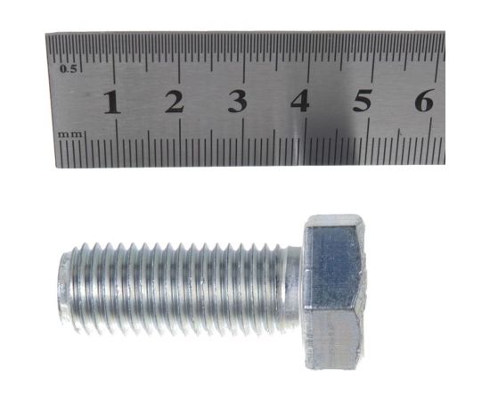 Болты МТК DIN 933 полная резьба 5.8 оцинк. 5 кг (примерно 55 шт) 16,0 x 40 1689160040 – изображение 2