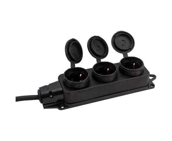 Удлинитель-шнур TDM силовой каучук УШз16-103 IP44 3 гнезда с/з, 10м КГ 3х1,5 SQ1302-0346 – изображение 3