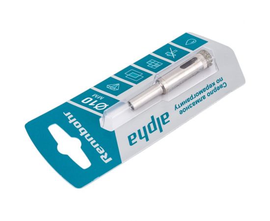 Сверло алмазное по керамограниту и керамике 10 мм RENNBOHR 676210 – изображение 2