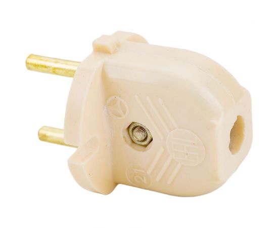 Электровилка ООО Ливны-Электро В6-001 разборная плоская л/ш слоновая кость В 6141л – изображение 5