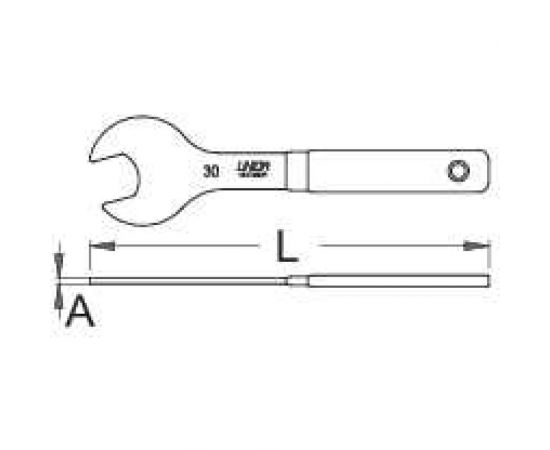 Односторонний конусный ключ Unior 15 мм 624922 – изображение 4
