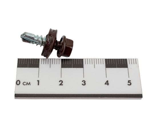 Самосверлящий винт HARDWEX ТМ HWX7-W-P9-5.5x19 мм, св.№3, RAL 8017, 250 шт. 5190000023712 – изображение 3