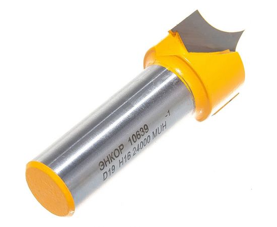 Фреза пазовая фасонная (19х16 мм; R 10 мм; хвостовик 12 мм) по дереву Энкор 10639 – изображение 7