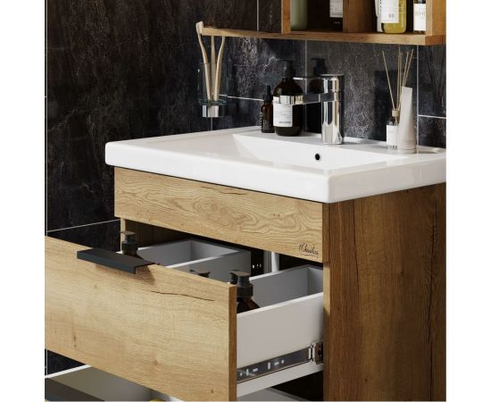 Подвесная тумба с раковиной Onika ЛЕГРАН 60.13 дуб галифакс ver.COMO 106142 – изображение 3