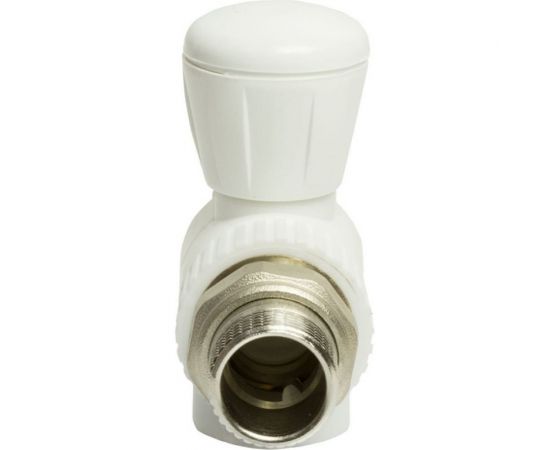 Шаровой кран VRT американка, 20-1/2"", угловой, EVER plast, белый 542466 – изображение 2