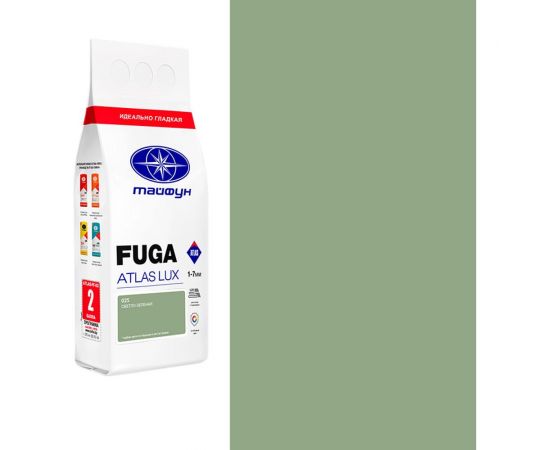 Цементная затирка Тайфун Fuga ATLAS LUX № 025 цвет светло-зеленый, мешок 2 кг 025-2-lux 