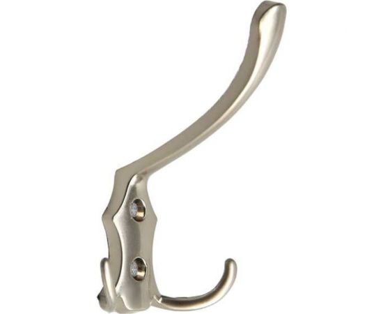 Мебельный крючок ТУНДРА KM301SN, трёхрожковый, цвет матовый никель 1866163 