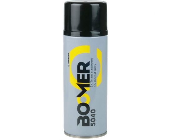 Аэрозольная краска BOOMER 1К цвет черный глянцевый, 0.4 л 5040 black gloss 