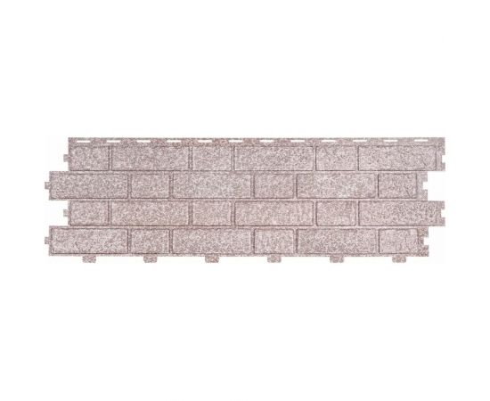Сайдинг Tecos BRICK WORK шампань, 1140х350 мм, 0.399 кв. м S-BW-Champagne AS 