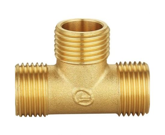Тройник DOUBLE-LIN резьбовой латунный нр/нр/нр - 1" LL6135B (1") 