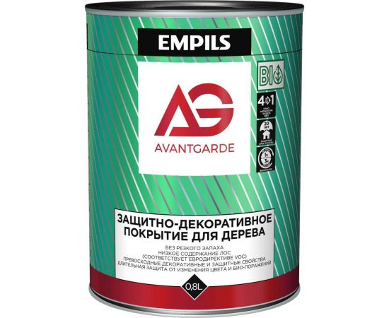 Защитно-декоративное покрытие для дерева Avantgarde орех, 0.8 л, 0.8 кг 77456 