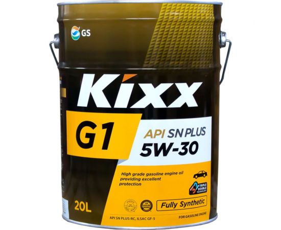 Синтетическое моторное масло KIXX G1 SN Plus 5w-30 20л L2101P20E1 