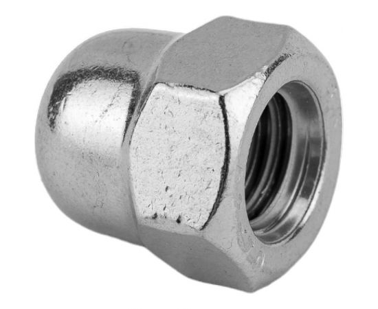 Нержавеющая колпачковая гайка KREPFIELD М8, DIN 1587, А2, 10 шт. 1587A2ГАЙКАМ8-10 