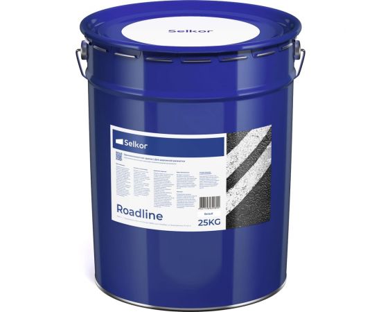 Быстросохнущая краска для дорожной разметки Selkor Roadline белая, 25 кг 15891 