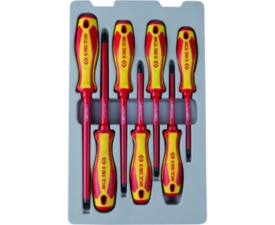 Набор отверток в коробке KING TONY диэлектрические 7 предметов 30617MR 