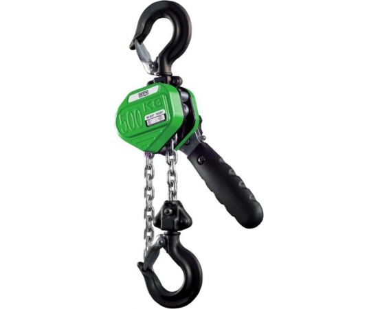 Ручная рычажная таль HITCH LHM104-G МИНИ, 0.5 т, 3 м, гальваническая цепь SZ060996 