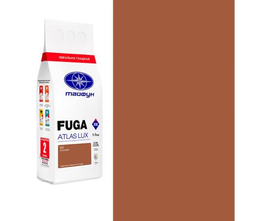 Цементная затирка Тайфун Fuga ATLAS LUX № 022 цвет орех, мешок 2 кг 022-2-lux 