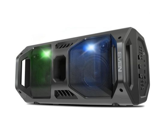 Портативная колонка SVEN АС PS-600 черная, 50 Вт, TWS, Bluetooth, FM, USB, microSD, LED-дисплей, 4000 мА*ч SV-018443 