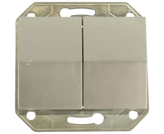 Двухклавишный выключатель СВЕТОЗАР ЭФФЕКТ, SV-54434-SM 