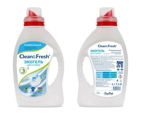 Гель для стирки CLEANANDFRESH universal, 3 л Cl63000u 