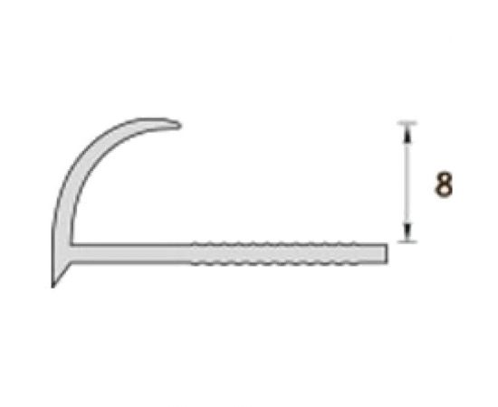 Раскладка наружная для плитки Ideal 8 мм, 2.5 м, 106 мрамор бежевый Нп8 106 МРМ БЕЖ – изображение 3