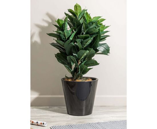 Горшок для цветов Idiland rosemary диам. 330 мм, 16 л, с дренажной вставкой, на колесиках, черный 692216004ЧЕР – изображение 3