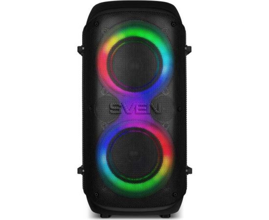 Портативная колонка SVEN АС PS-800 черная, 100 Вт, TWS, Bluetooth, FM, USB, microSD, LED-дисплей, 4400 мА*ч SV-021511 – изображение 8