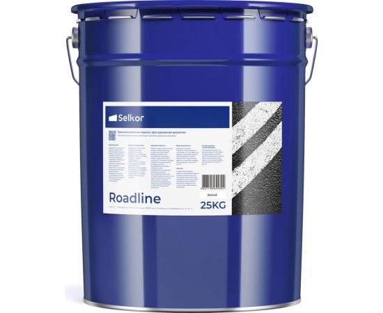 Быстросохнущая краска для дорожной разметки Selkor Roadline белая, 25 кг 15891 – изображение 3