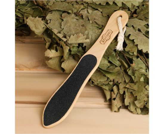 Банная абразивная терка для ног Добропаровъ 150/80, 25x4.5x0.6 см 7000453 – изображение 3