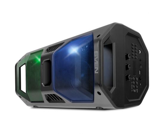 Портативная колонка SVEN АС PS-600 черная, 50 Вт, TWS, Bluetooth, FM, USB, microSD, LED-дисплей, 4000 мА*ч SV-018443 – изображение 7