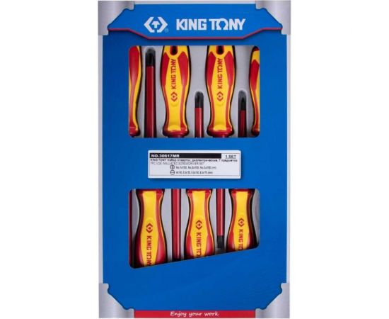 Набор отверток в коробке KING TONY диэлектрические 7 предметов 30617MR – изображение 2
