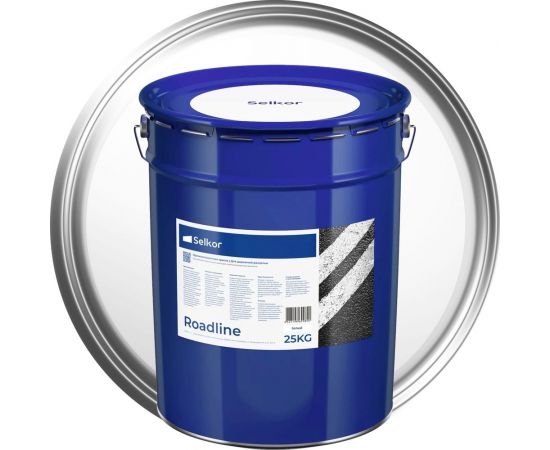 Быстросохнущая краска для дорожной разметки Selkor Roadline белая, 25 кг 15891 – изображение 2