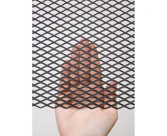 Сетка ПВЛ/ЦПВС просечно-вытяжная стальная неокрашенная лофт Фабрика сеток ""Железный слон"" ячейки 8x8 мм, перемычка 2 мм, рулон 1.25x2 м PVS000025-2 – изображение 3